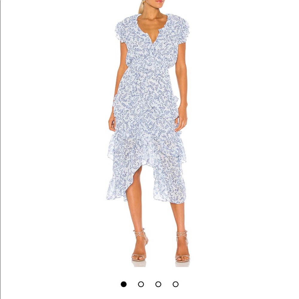 MISA Los Angeles Dakota dress blue petal
